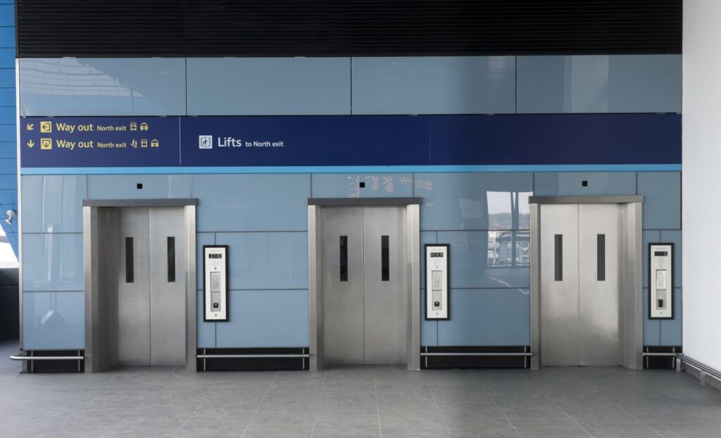 Three in a row: a Stannah people-moving solution.