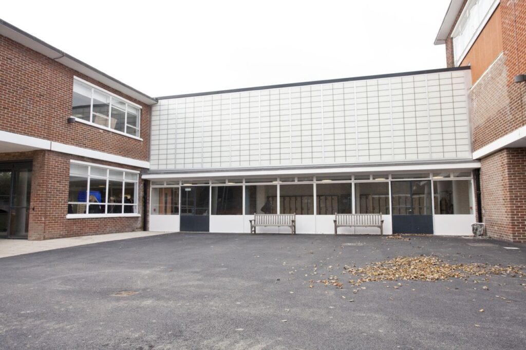 2 motor room-less Maxilifts in St George's C of E Foundation School.