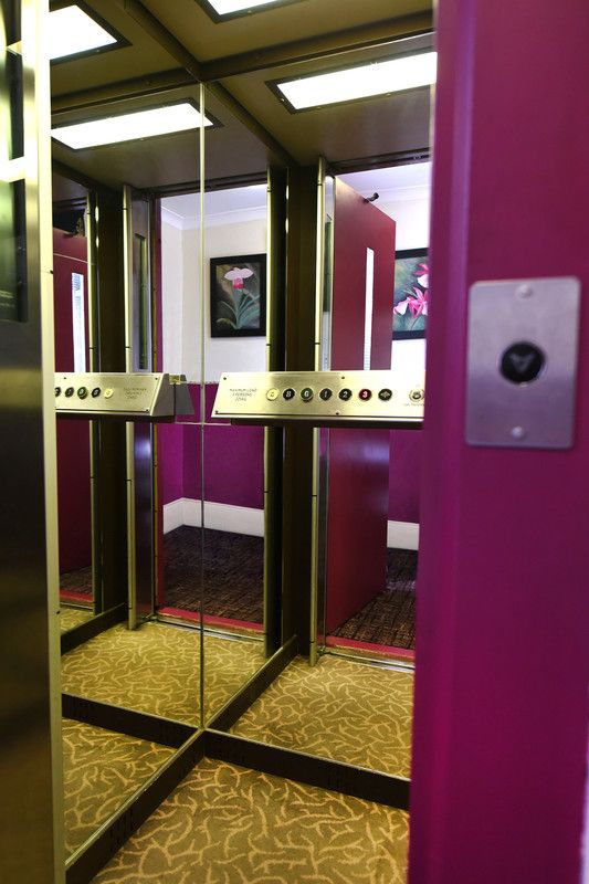 A rich, puce carapace reflects the hotel's heritage