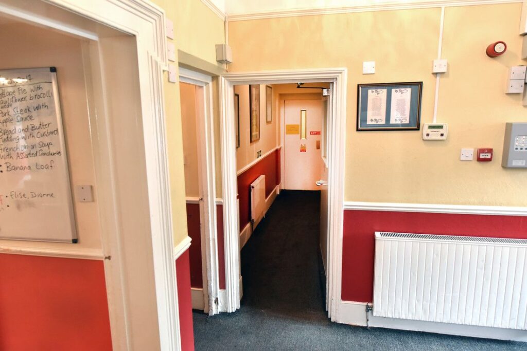 Easy to spot, patiently waiting to serve