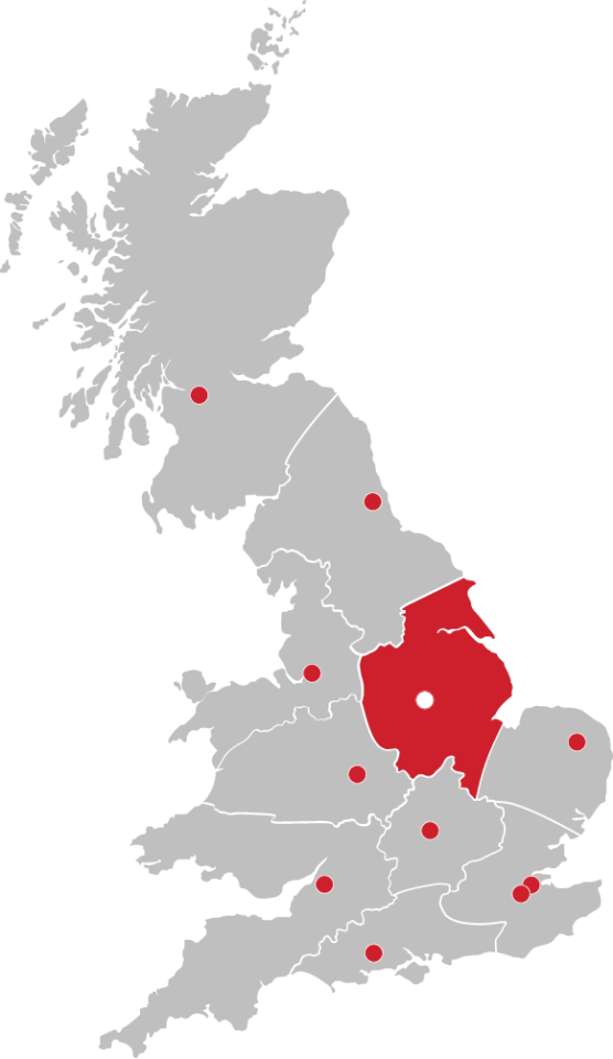 Branches map, Mansfield