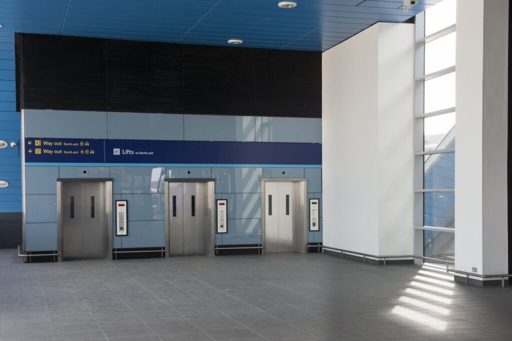 Stannah lifts on the platform at Reading Station