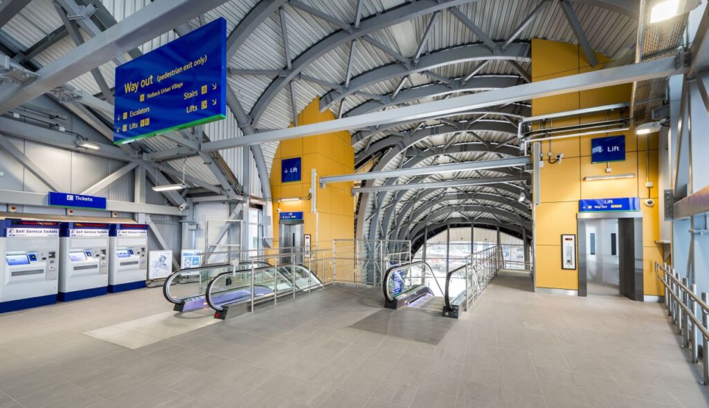 Stannah escalators and lifts at Leeds Station