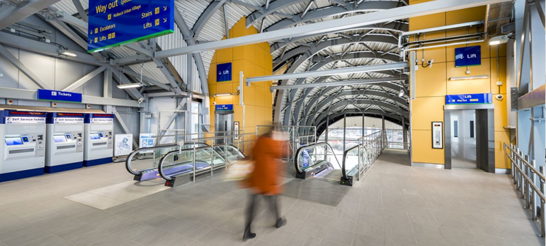 Stannah escalators at Leeds Station