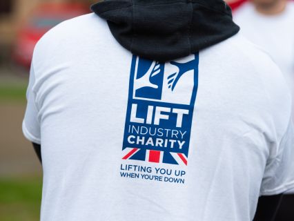 Abseiling charity day tee shirt