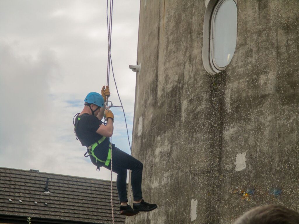Stannah's charity abseil for the Lift Industry Charity