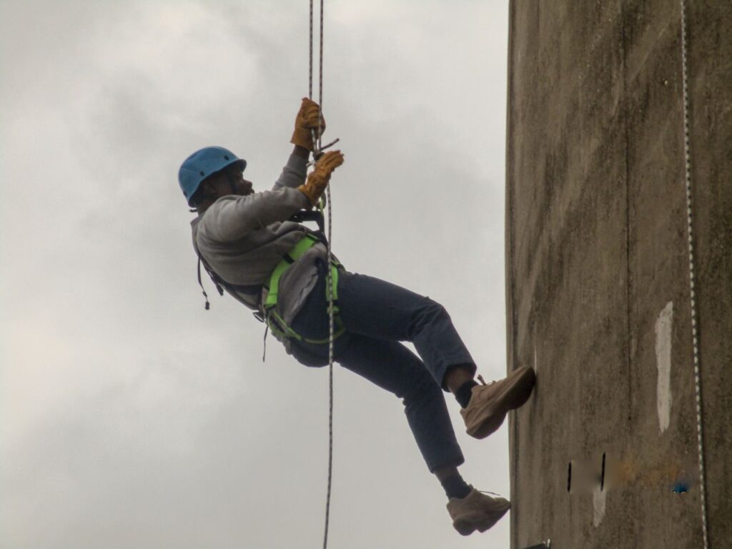 Stannah's charity abseil for the Lift Industry Charity
