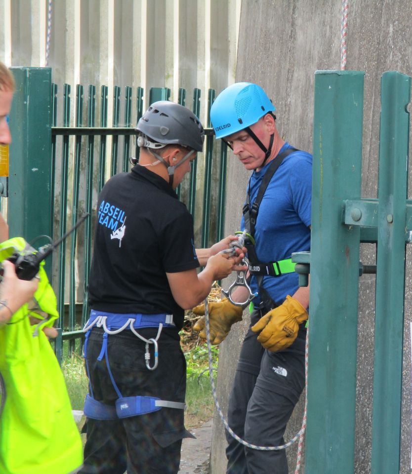 Stannah's charity abseil for the Lift Industry Charity
