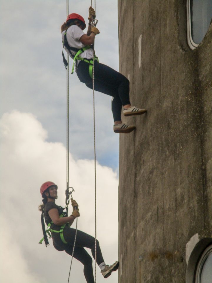 Stannah's charity abseil for the Lift Industry Charity