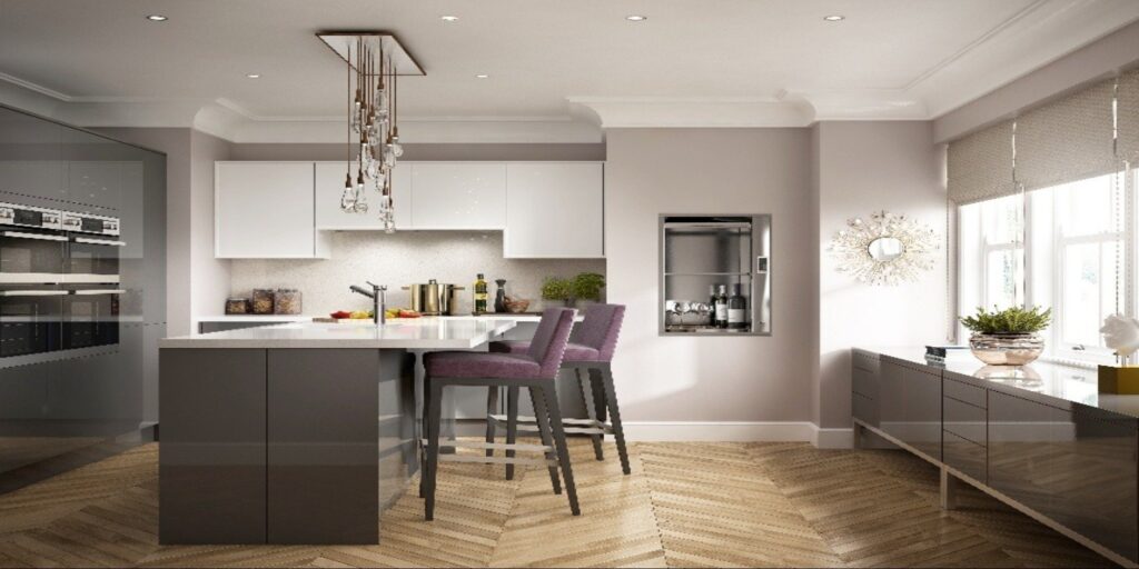 Dumbwaiter in a modern designer home