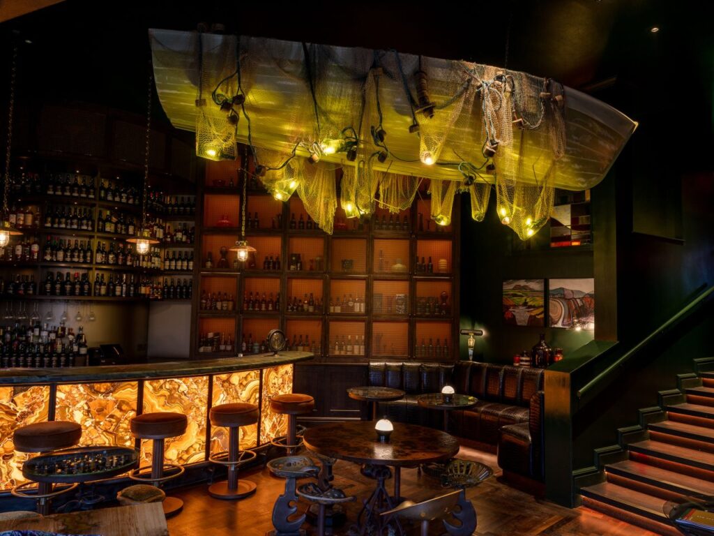 The Islay bar offers an impressive range of Ardbeg malts