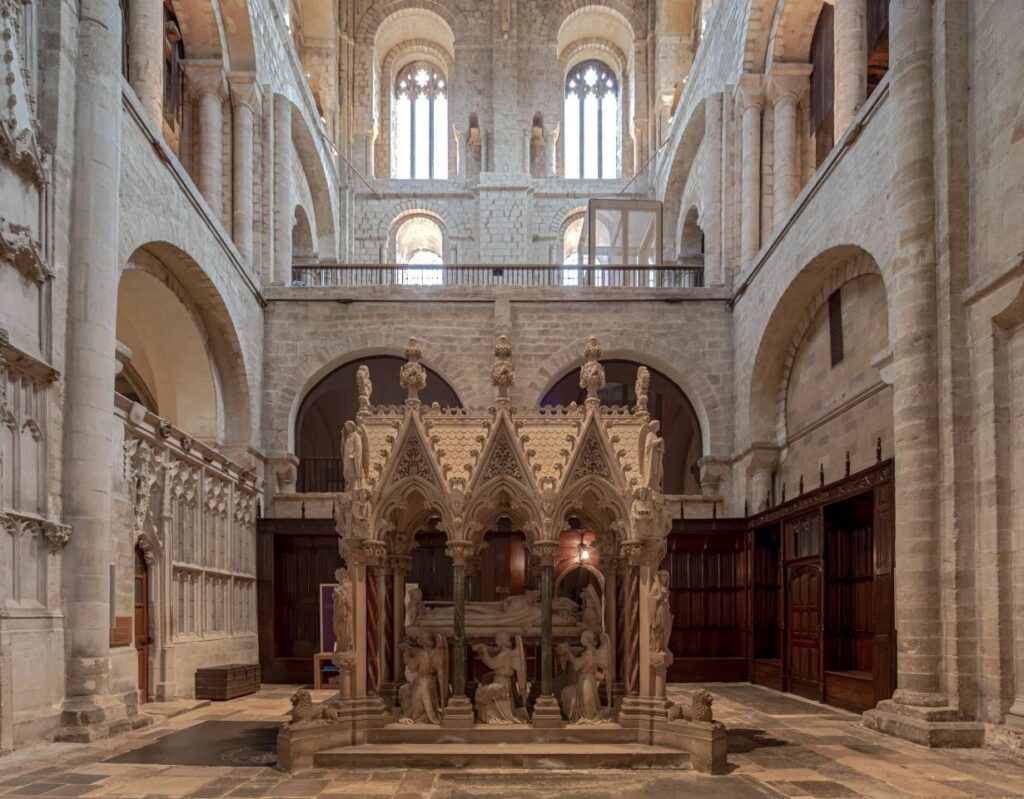 Stannah lift visible at triforium level in the South Transept. Images courtesy of Nick Cox Architects