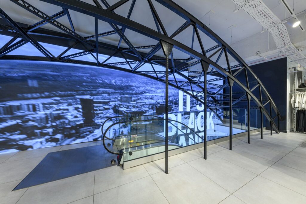 Two Stannah escalators were part of Newcastle United's flagship store refurbishment