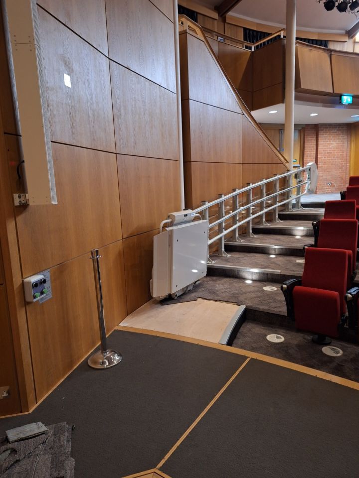 Stannah Stairiser CR provides access for all to the Francis Crick Auditorium