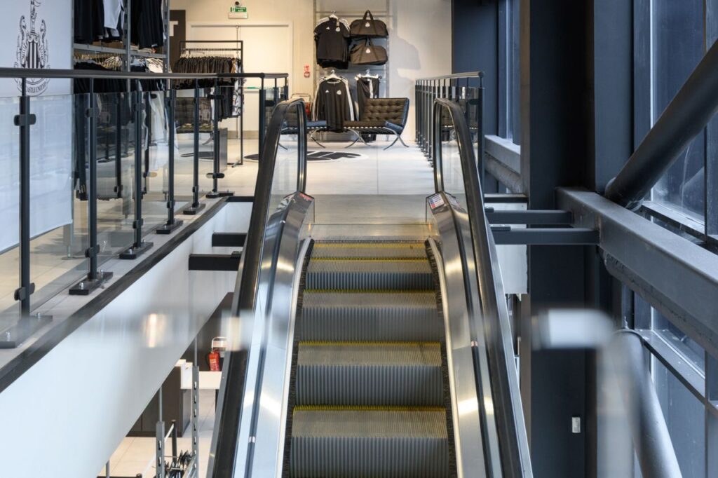 Escalators deliver a smooth and quiet ride