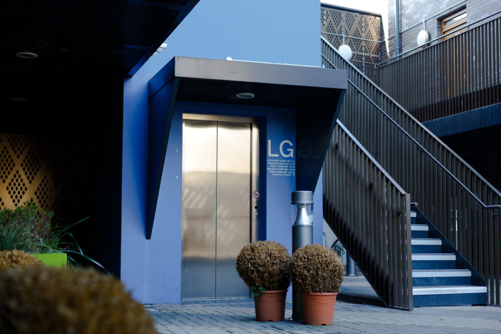 Stannah passenger lift at Victoria Wharf apartments