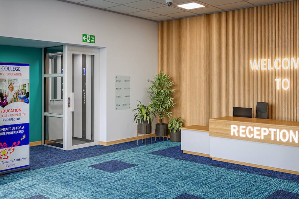 A Stannah CL platform lift in the education sector