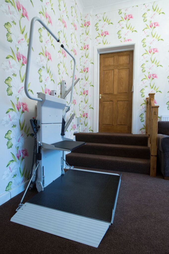 Stairiser SR inclined platform lift at Oaklodge.