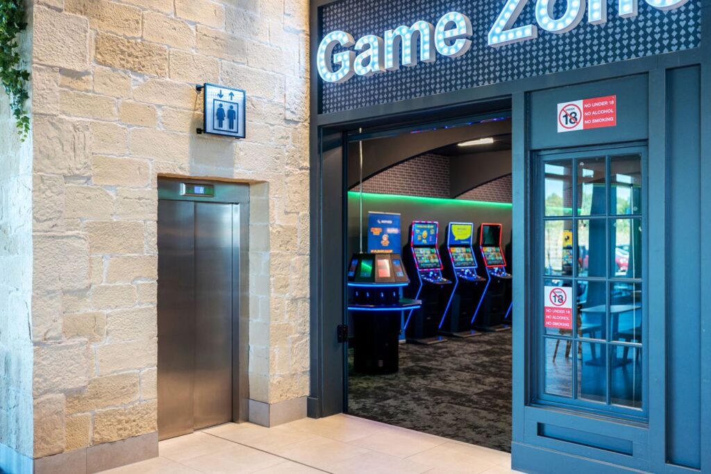 The lift operates at 1.0 metres per second across two floors