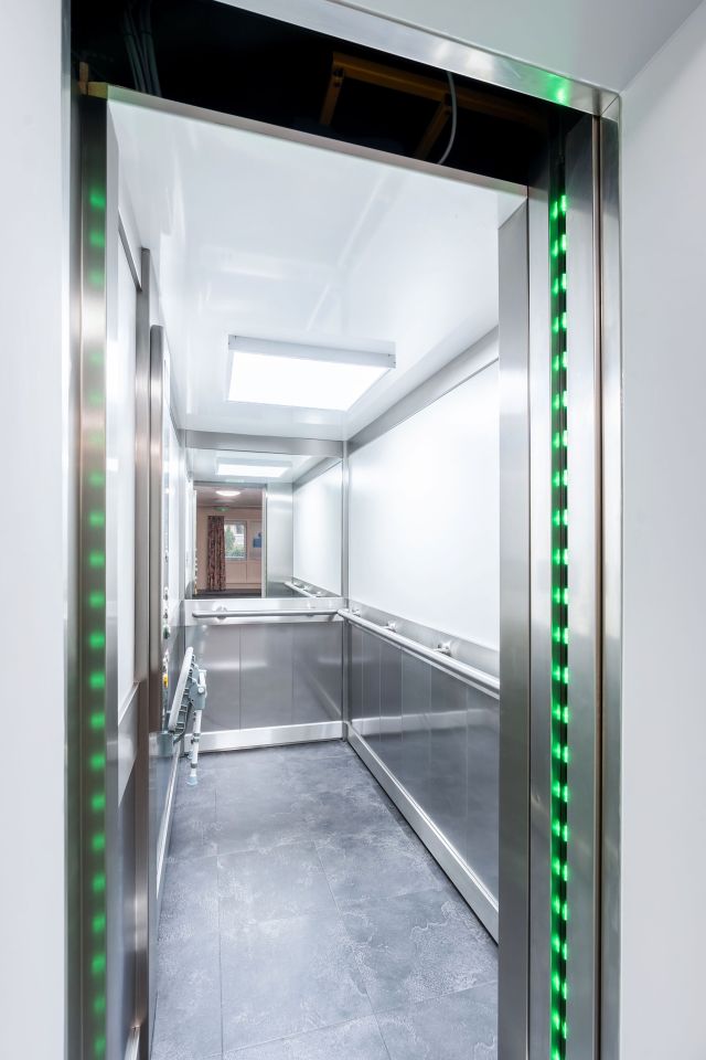 Lift finishes and options were carefully chosen to match ageing residents needs