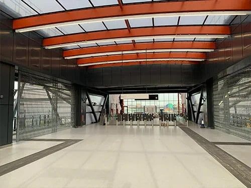 Brent Cross West railway station. Image credit Thameslink.