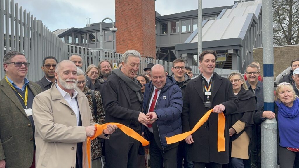 Motspur Park station accessibility upgrades officially opened in January 2025. Image credit: Network Rail