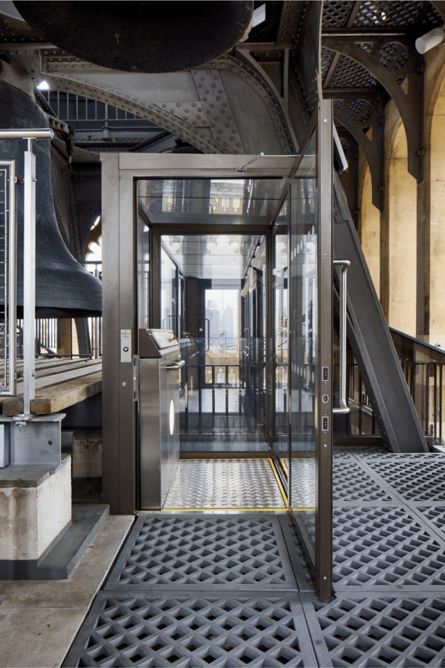 Platform lift gives clock tower maintenance teams better access to the Belfry