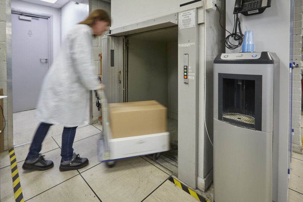 35 years of faithful service, shifting heavy, high-value loads between two floors