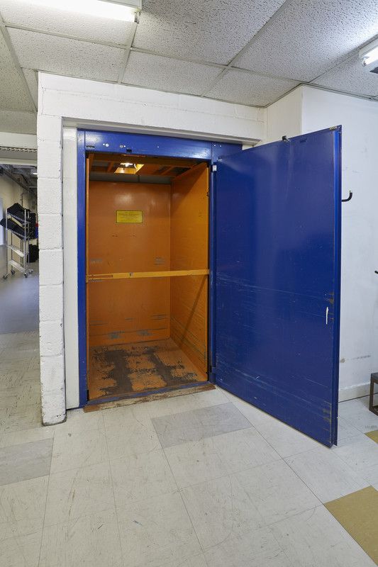 The prehistoric Loadmaster goods lift, installed way back in 1985