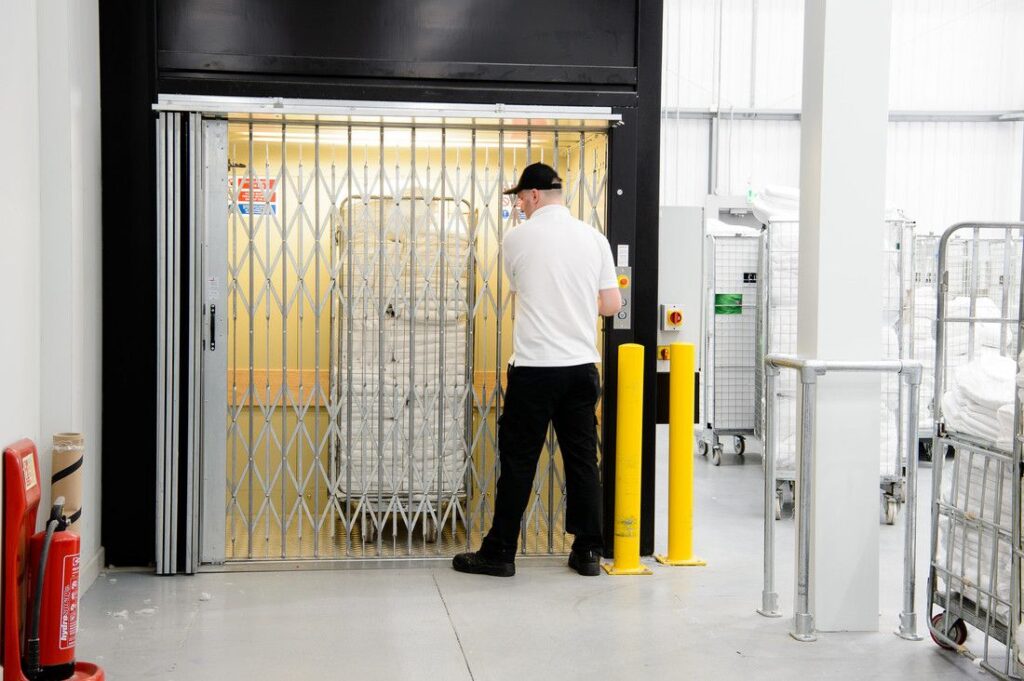 Stannah Goodsmaster at CLEAN super laundry in Slough