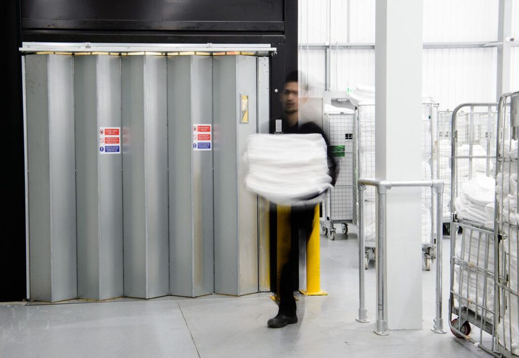 Stannah Goodsmaster at CLEAN super laundry in Slough