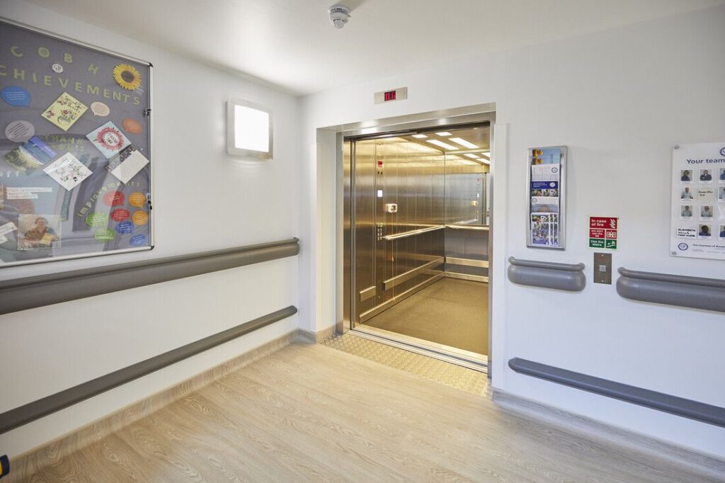 Stannah passenger lift in Countess of Brecknock Hospice