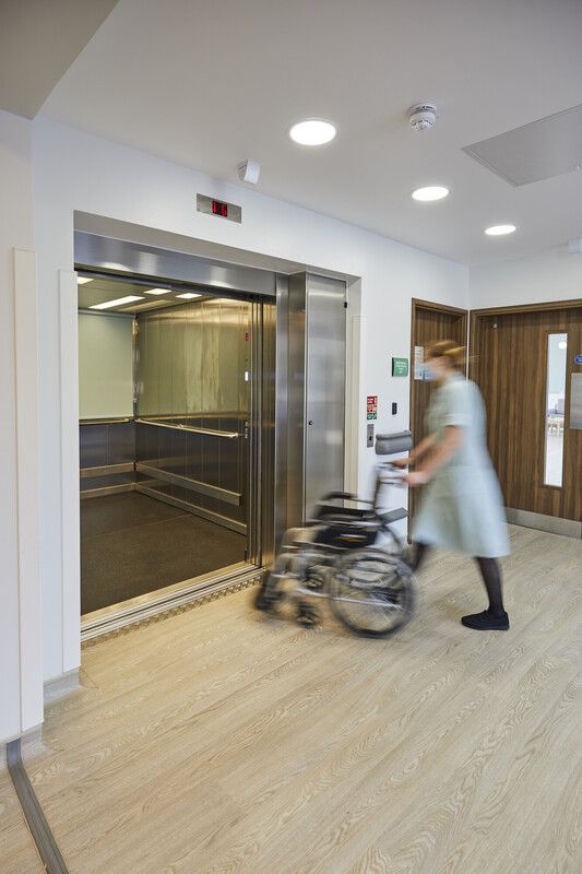 Stannah passenger lift in Countess of Brecknock Hospice