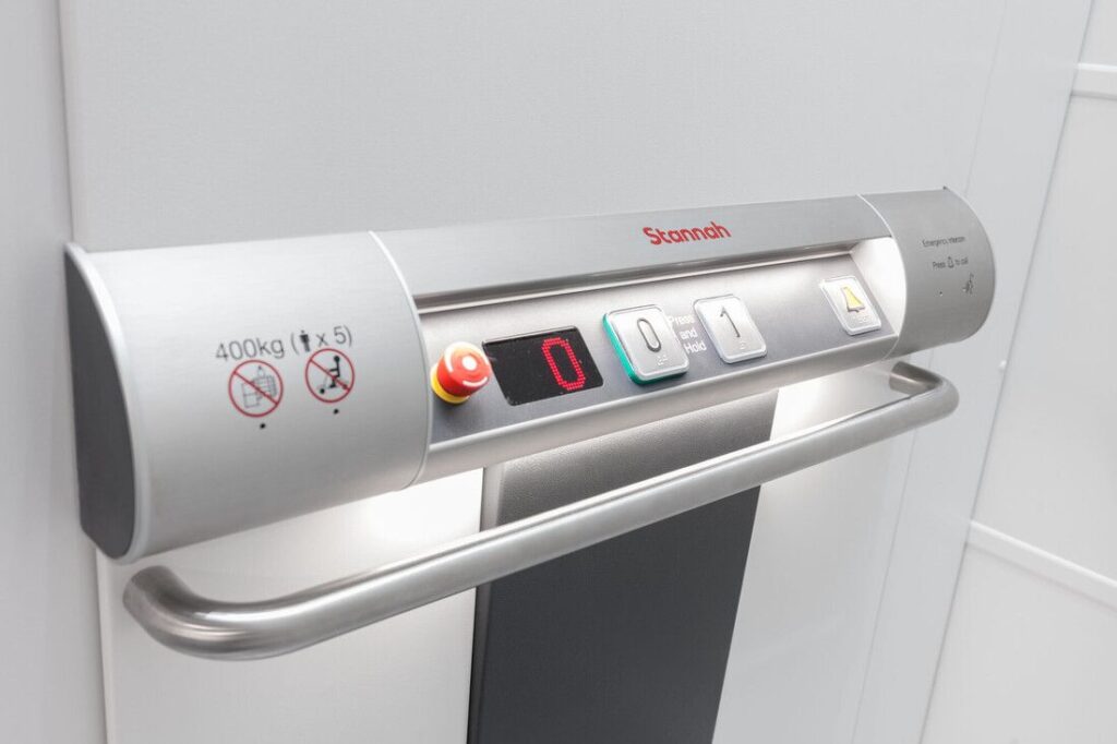 Stannah vertical platform lift for Wicstun Veterinary Group