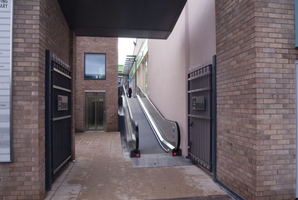 The light at the end of the tunnel for visitors to 5Rise retail and residential complex.