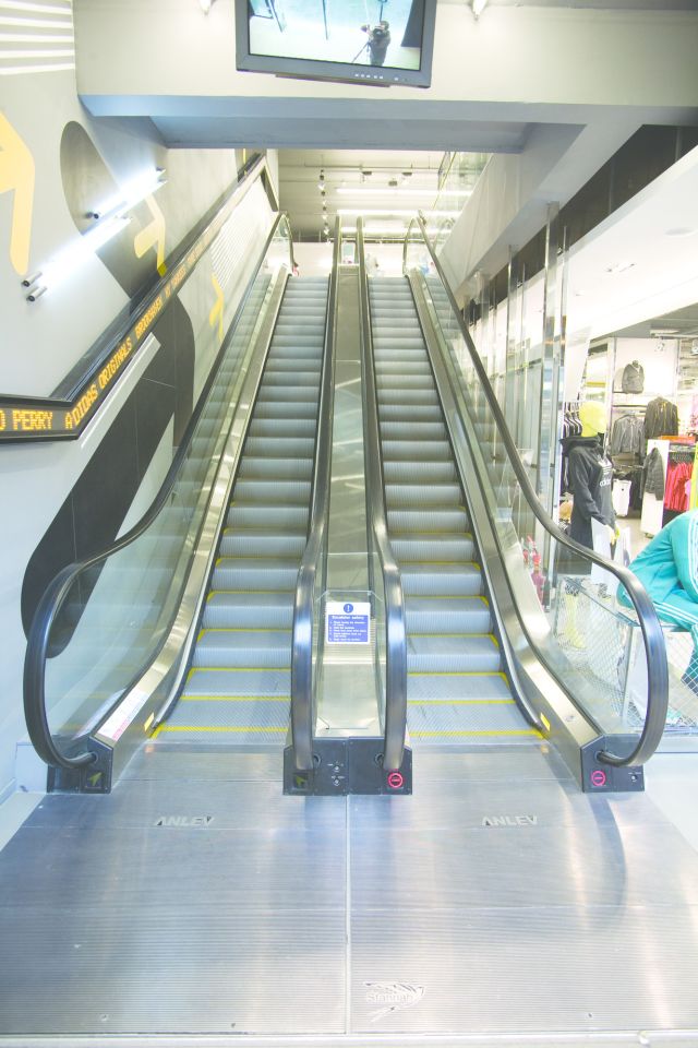 2 Stannah A2S escalators (one up, one down): Access between ground and first floors.