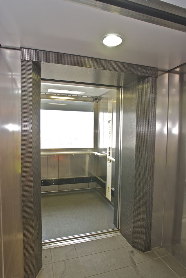 Satin stainless steel finish, inside and out, ensures rugged service in a non-stop environment.