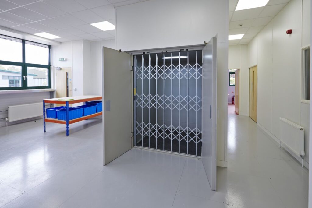 Goodsmaster classic goods lift at Mavala