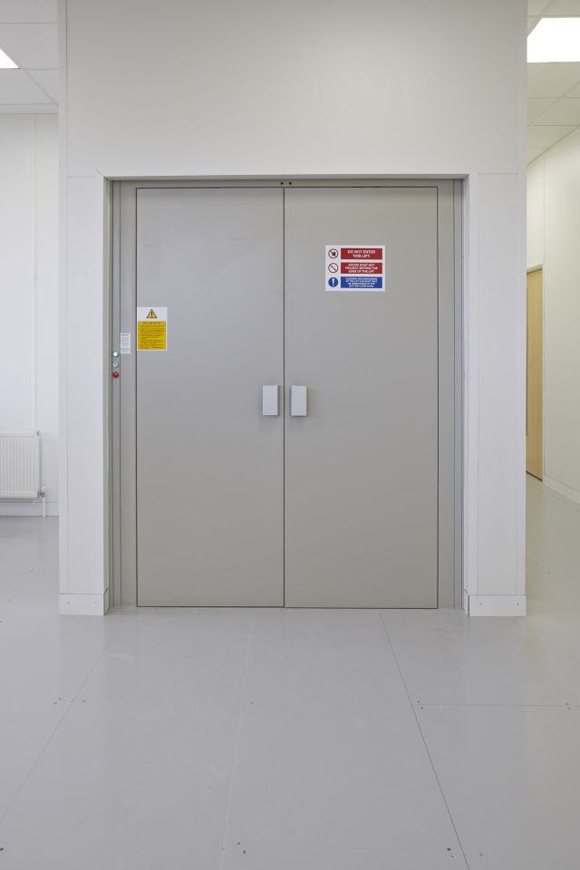 Goodsmaster classic goods lift at Mavala