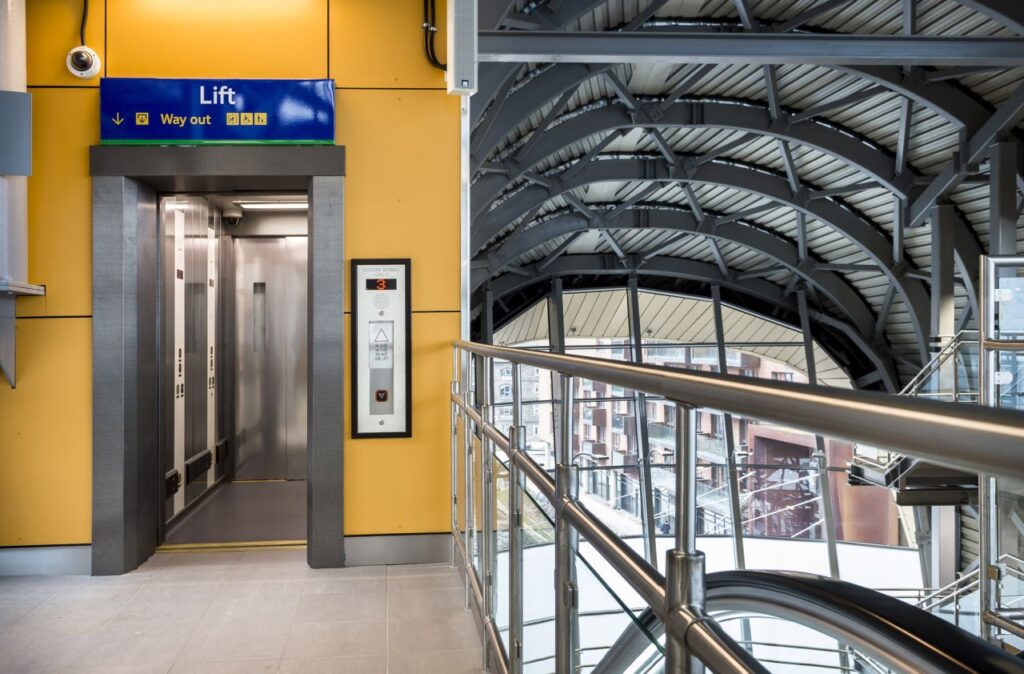 Passenger lift at Leeds station