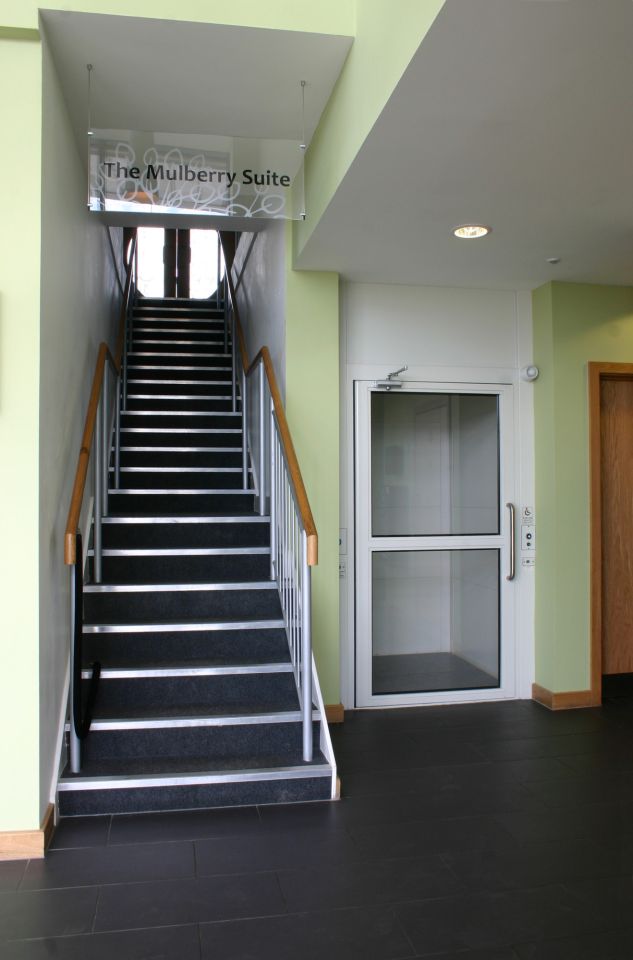 Easy access over 2 floors in the Marina offices...