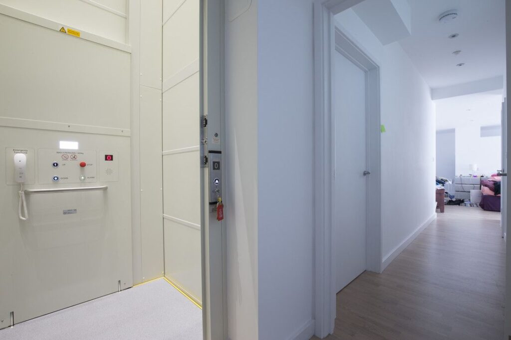 Stylish lift interior