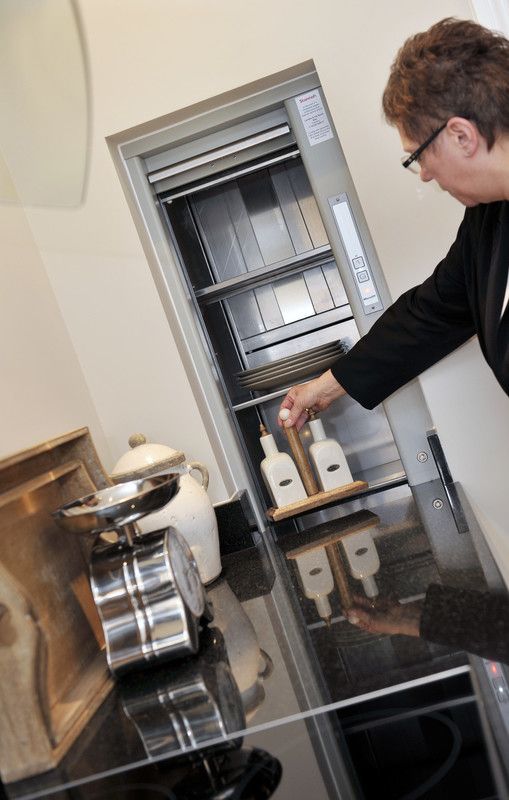 Stannah Microlift 'Butler' lifts installed at Millward Designer Homes in Liskeard Villas