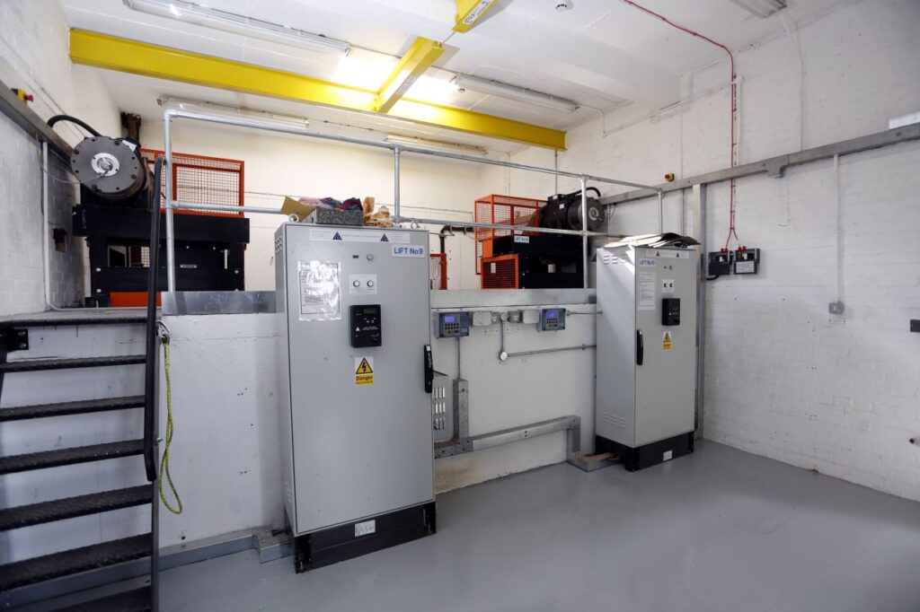 Powered from dedicated motor rooms.