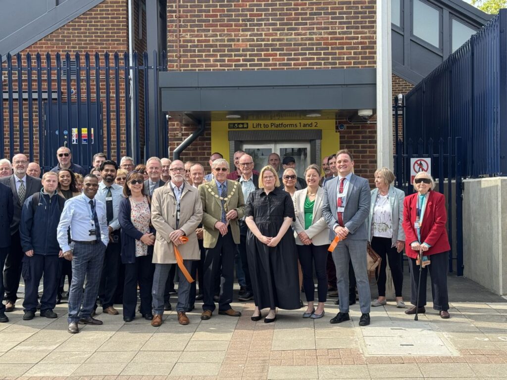 Stoneleigh station opening in April. Image credit: Network Rail