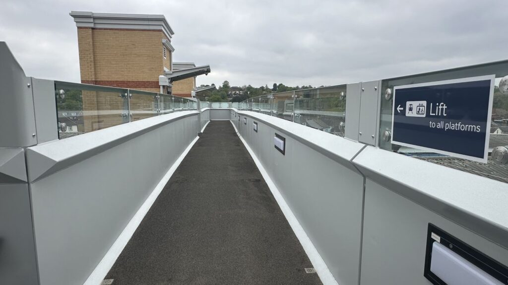 Lifts are linked by a new footbridge. Image Credit: Network Rail
