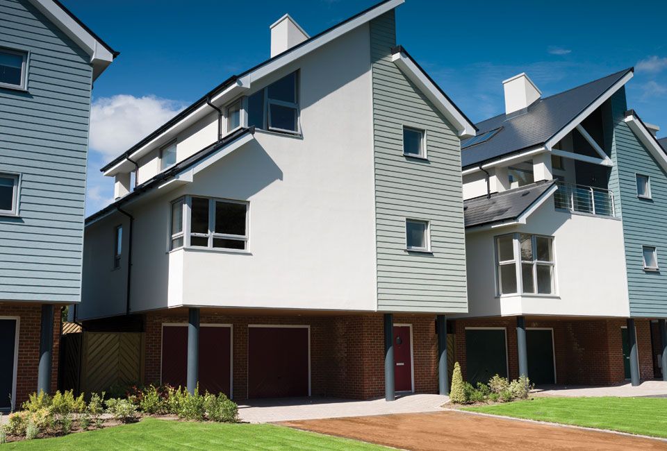Detached homes – three floors future-proofed by Stannah platform lifts.