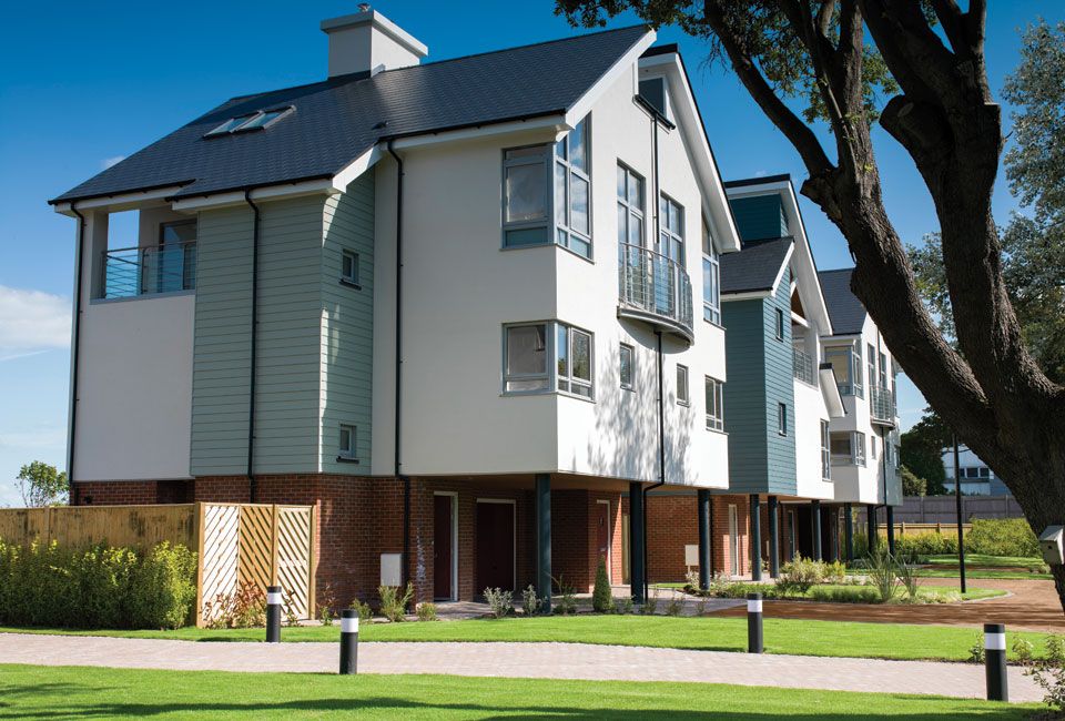 Semi-detached homes – three floors serviced by Stannah dumbwaiters.