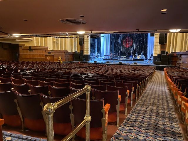 The opulent interior of the Opera House, which seats a total of 3,000 people.